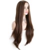 Angle Lucky Brown Lace Front Wig for Women Synthetic Long