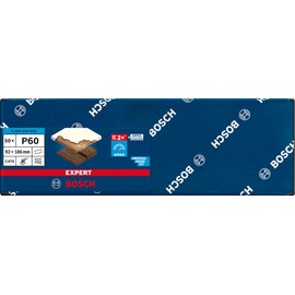 Bosch Professional 50x Expert C470 Sandpaper (for Hardwood, Paint on wood, 93x186 mm, Grit 60, Accessories Orbital Sander)