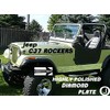 Fits with JEEEP CJ7 DIAMOND PLATE ROCKER PANEL SET OF
