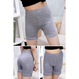 BOOPH Chicas Calzoncillos Cortos De Encaje para Bicicleta para Niñas 8-10 Años Paquete De 6 Colores Mixtos 1