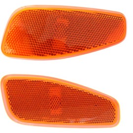 For 2015-2018 Jeep Renegade Pair Driver and Passenger Side Front Marker Light DOT Certified w/Bulbs CH2550134 CH2551134 - Replaces 68256050AA 68256049AA ;
