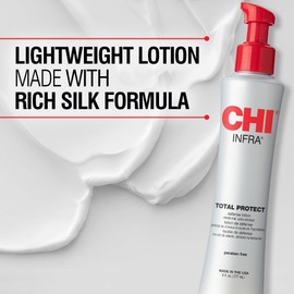 CHI Total Protect Defense Lotion, Lightweight Lotion For Locking In Moisture & Protecting Hair From Heat, Sulfate, Paraben, & Cruelty-Free, 6 Oz