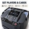 360° Automatic Card Shuffler and Dealer, 2-in-1 Rechargeable Machine with