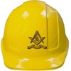 WaterShed Designs 75mm free mason helmet decal/sticker, White