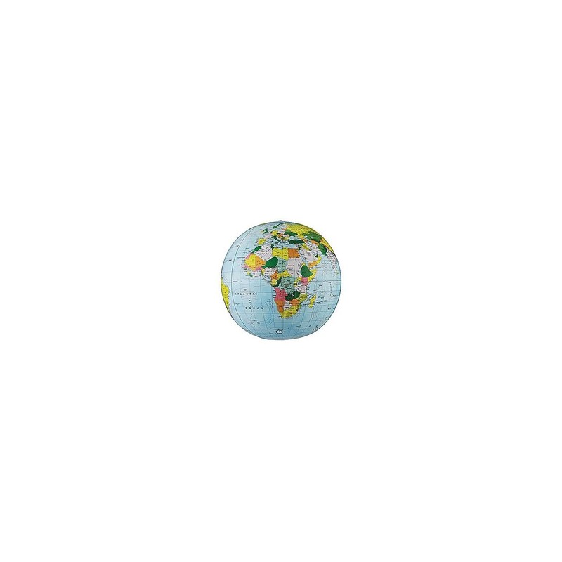 Replogle Globes Inflatable Political Globe, Light Blue Ocean, 16-Inch Diameter