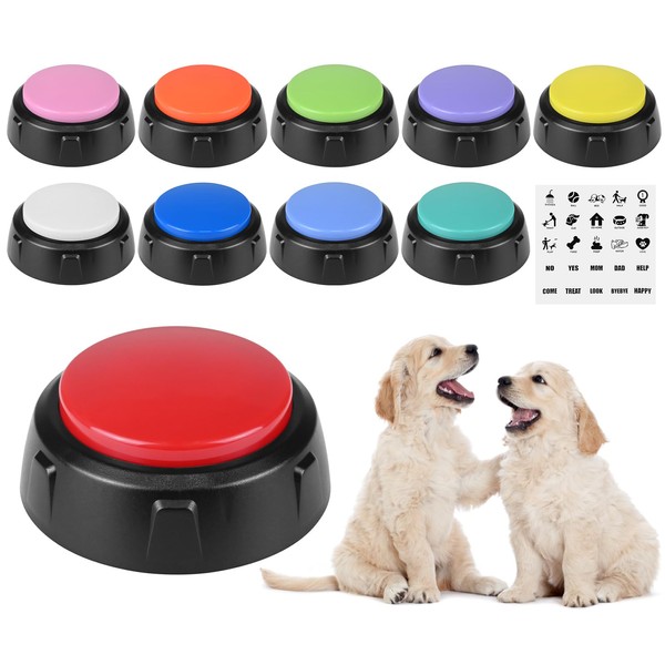 NFSQ Dog Buttons for Communication - Set of 10 Training