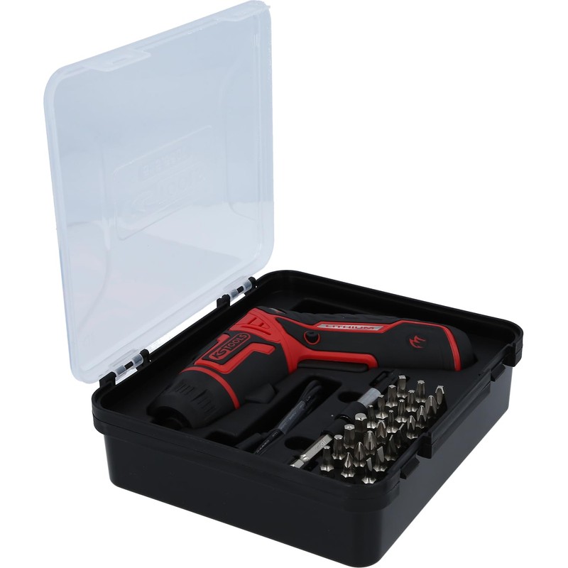 KS Tools 515.6500 eMONSTER 1/4 Inch Cordless Bit Screwdriver Set,