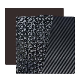 IdeaFormer-3D PEO PET Spring Steel Sheet with Magnetic Build Plate 235x235mm, Diamond PEO+Carbon Fiber PET Plate for Ender 3/Pro/Ender 3 V2/V2 Neo/Ender 5/for Elegoo Neptune 3/Neptune 4/Pro