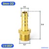 TAILONZ PNEUMATIC Brass Hose Barb Fitting -8mm Barb to 1/4