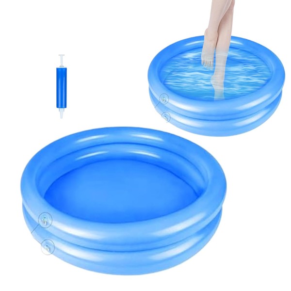 2 Pack Inflatable Pool Foot Bath Basin, Pool Clean Feet