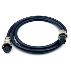 6.56 ft GX16 8 Pin Double Female Cable, GX16 8Pins Female to Female Head Aviation Cordset Electrical Connector Panel Mount Circular Metal Adapter Cordset for Ships 5A 125V 22AWG (2meter)