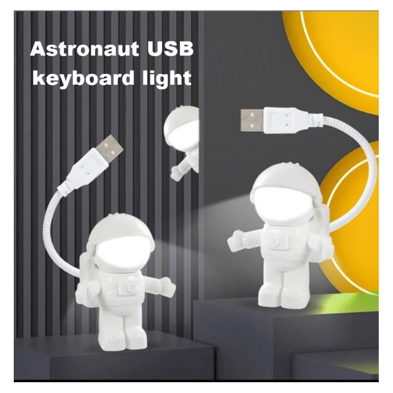 Fyearfly USB LED Reading Light, Astronaut LED Lamp with USB