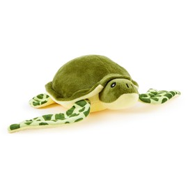 Zappi Co 100% Recycled Plush Toy, Green Sea Turtle (30 cm Width) Soft, Cuddly, Environmentally Friendly Animal Collection for Newborn Child First Child