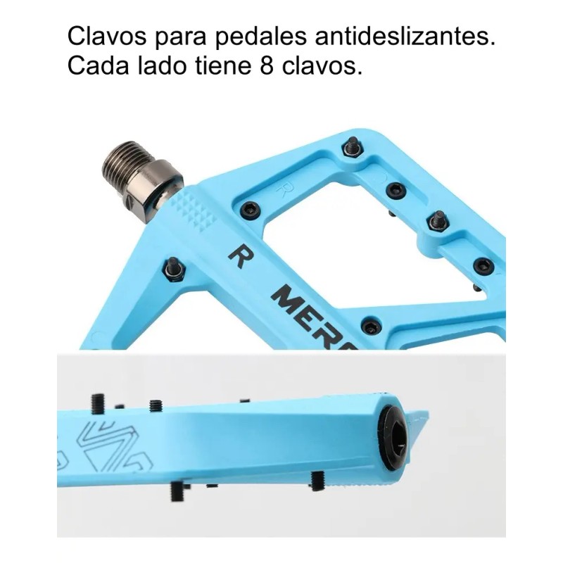 Pedal De Bicicleta Antideslizante Extra Grande Mtb De Nailon