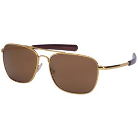 Edge I-Wear Square Aviator Optical Sunglasses w/Color Mirror Lens 25044-O-REV-5(G)