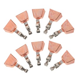 Generic 10pcs Fishing Bell Cow Bell Fishing Gear Brass Bells for Crafts Cascabeles Stainless Steel Golden