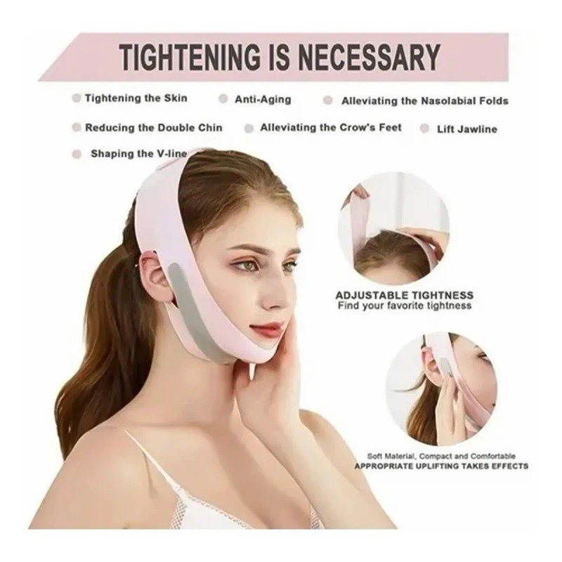 Faja Mentonera Reduce Papada Correa Adelgazante Facial Antia