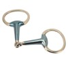 125mm Equine Mouth Snaffle Stainless Steel Electroplated Ring Bit Jointed