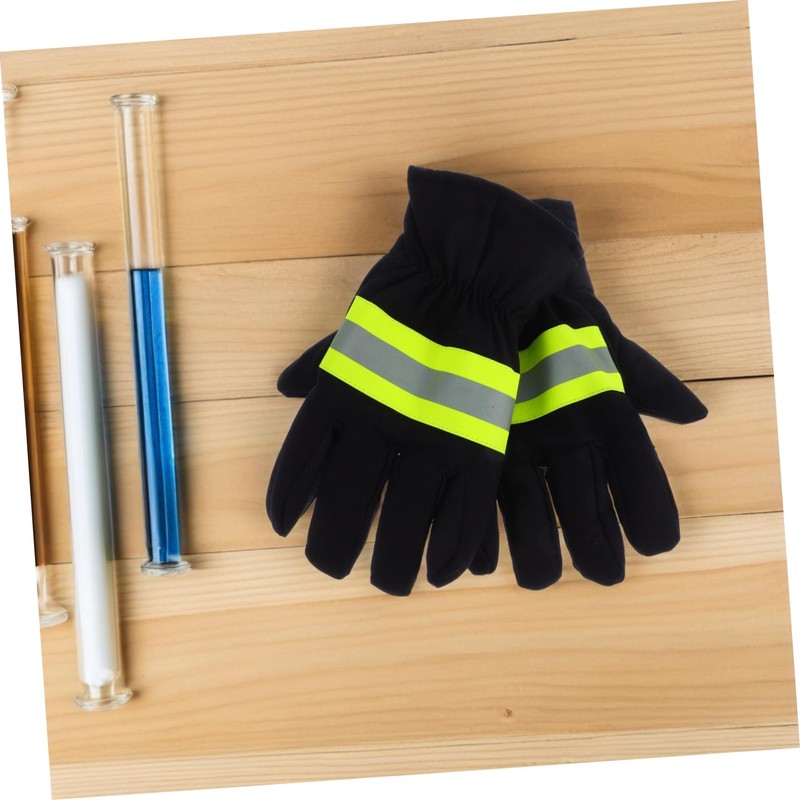 BUGUUYO 1 Pair Firefighter Gloves Fire Resistant for Industrial Use
