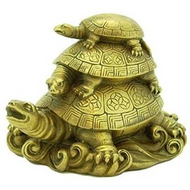 Ripe India® Vastu Feng Shui Three Tiered Tortoises