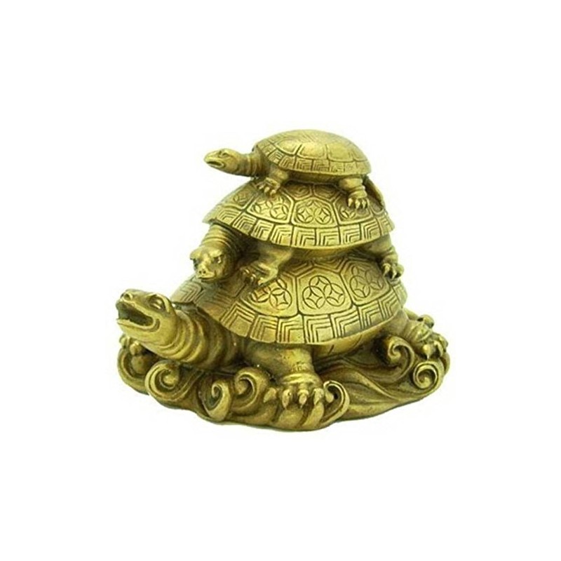 Ripe India® Vastu Feng Shui Three Tiered Tortoises