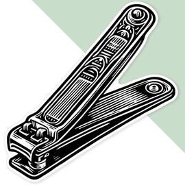 Azeeda Extra große 460 mm 'Nagelknipser' Permanente Aufkleber (DW00129051)