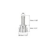 sourcing map Knurled Thumb Screws, M4x10mm Brass Shoulder Bolts Grip