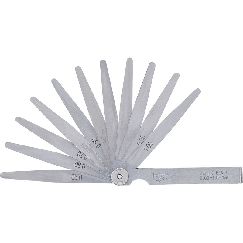 BGS 3082 Precision Feeler gauges 13 Blades, Silver
