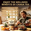 Chaga Mushroom Chunks - 8 ounce, 100% Wild Harvested with