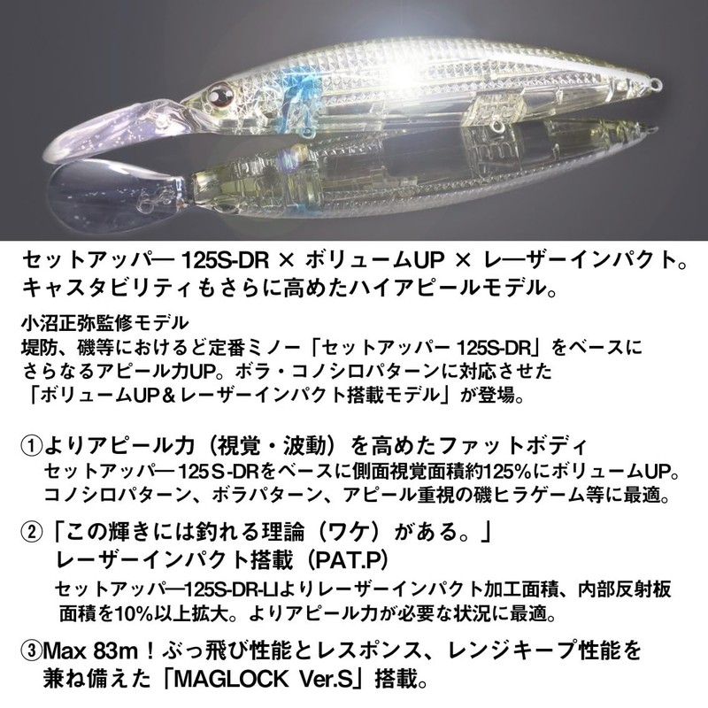 DAIWA Chivas Lure SLZ Set Upper FB 125SDR-LI LI Sardine