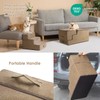 EHEYCIGA Dog Stairs for High Bed 22.5”H, 5-Step Dog Steps