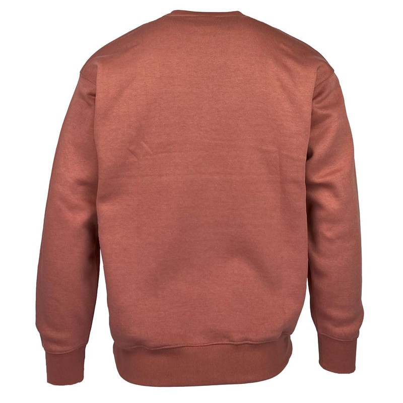 Homespun Ultra Soft Pouch Pocket Crewneck Sweatshirt (2X, Cumin)