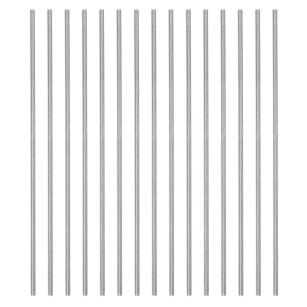 sourcing map 15pcs Round Rods 1.7mm x 100mm High Speed