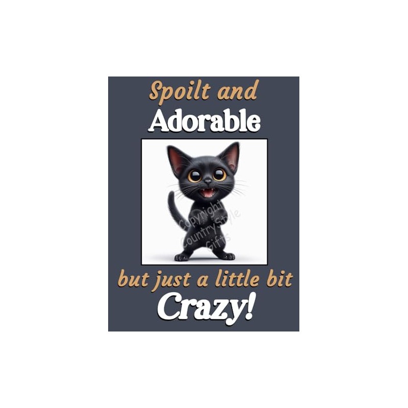 Generic Funny Black Cat Kitten funny flexible fridge magnet gift