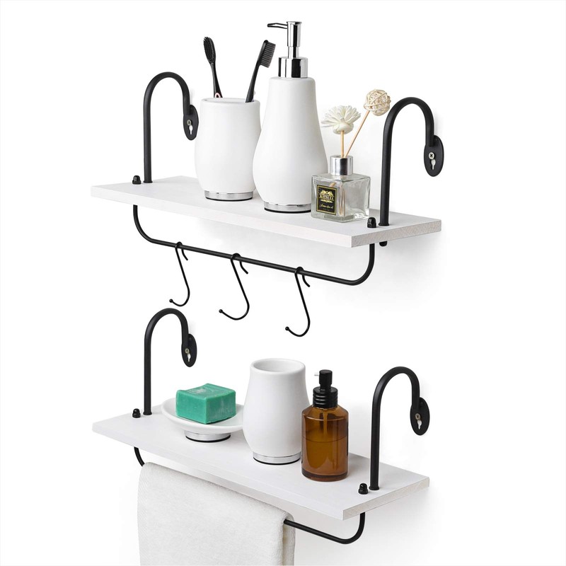 Olakee Floating Wall Shelves for Kitchen Bathroom Coffee Nook with