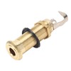 Guitar End Pin Jack Socket Threaded Metal 6.35mm for Bass
