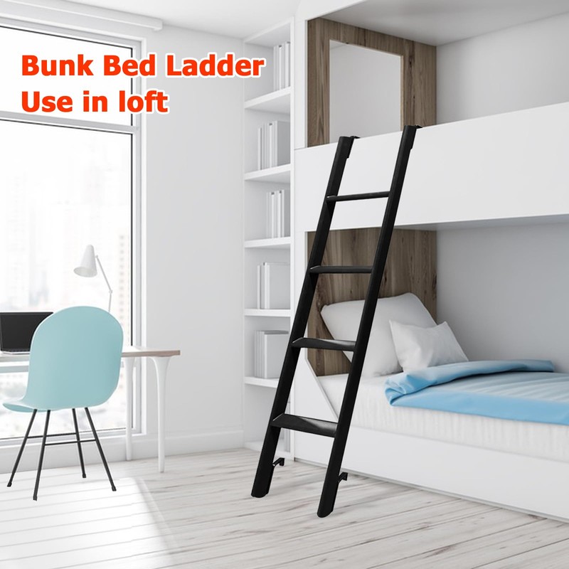 RV Bunk Bed Ladder, 55" Interior Adjustable Travel Trailer Twin