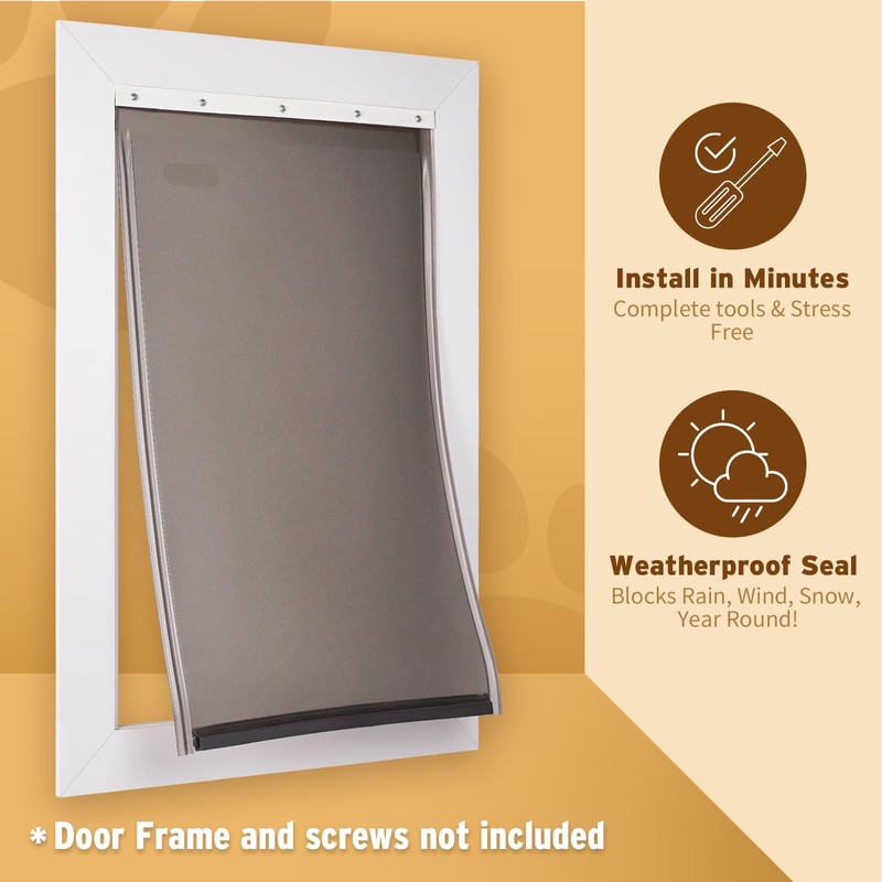 PAC11-11039 Dog Door Replacement Flap | Heavy-Duty PVC Material |