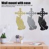 3PCS/Set Peaceful Praying Hands Wall Decor with Religious Cross Garden