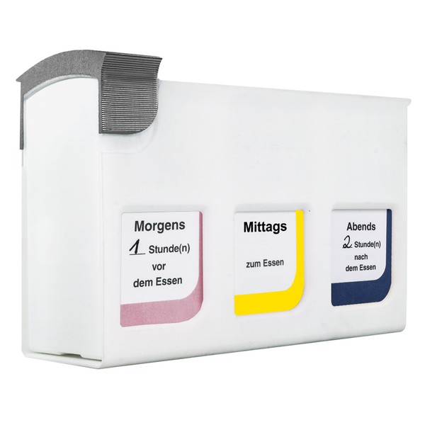 Han 7300 12 Pill Dispenser Meditimer Base, White