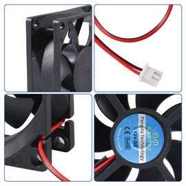 2 Pack 80mm DC Fan 12V Computer Fan 80mm 2 Pin XH 2.54 8025 High Performance Cooling Fan 4500RPM