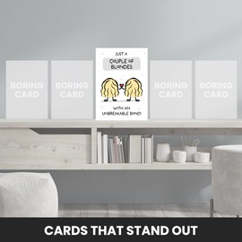 Best Friend Birthday Card for Women - Couple of Blondes with Unbreakable Bond - Celebrate a Friendship, Special Friend, Bestie, BFF or Sister with Love & Laughter