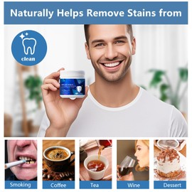 Dentist Approved Teeth Whitening Powder: Removes Years of Stains - Safe for Tooth & Non Irritating | 6 Month Supply | Long Lasting Fresh Breath