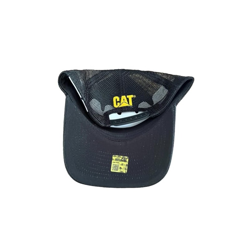Caterpillar Equipment Black & Yellow C Block Snapback Mesh Cap/Hat