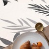 Table Runner Grey Modern Table Runner Black Leaves Table Runner