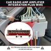 RED WOLF Stereo Harness w/Wire Connector Butt Amplifier Integration Fit