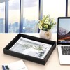 SUMNACON Desktop Organizer Tray Leather PU Tray Bath Bathroom Vanity Tray Organizer (Black)