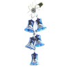 Jingle Bells Lauscha Advent Hanging Bell 7 cm Royal Blue