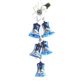Jingle Bells Lauscha Advent Hanging Bell 7 cm Royal Blue