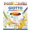 GIOTTO Stilnovo Maxi Coloured Pencils Thick Triangular 4.3mm Lead Assorted